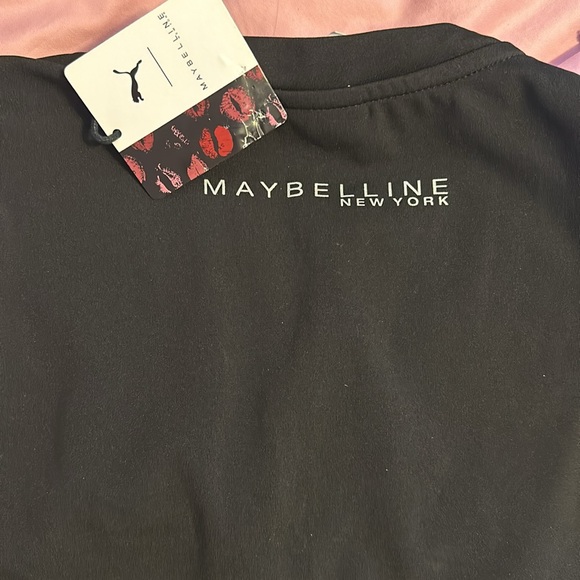 PUMA x Maybelline NY💄puma black top large nwt - Picture 5 of 5